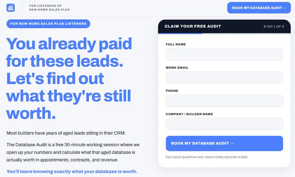 Get a free database audit from Jome
