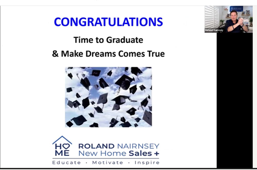 New Home Sales Plus Virtual Academy Training Graduation Time