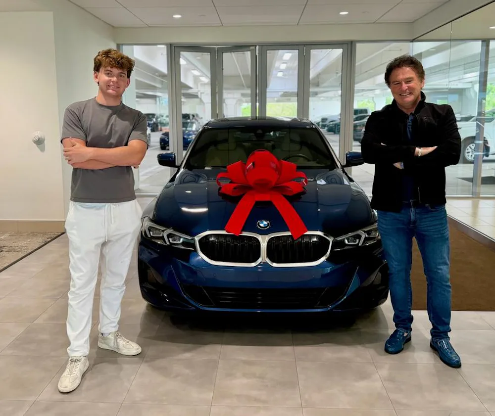 Max and Roland with Max’s New Car