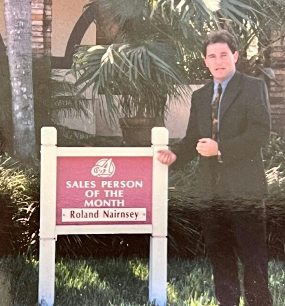 Young Roland Nairnsey as Sales Person of the Month