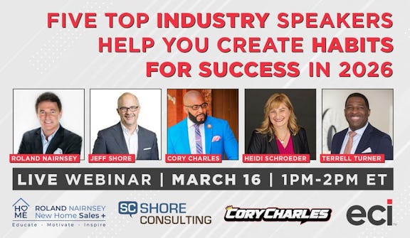 Habits for Success in 2026 from a live webinar panel of five top new home sales industry leaders