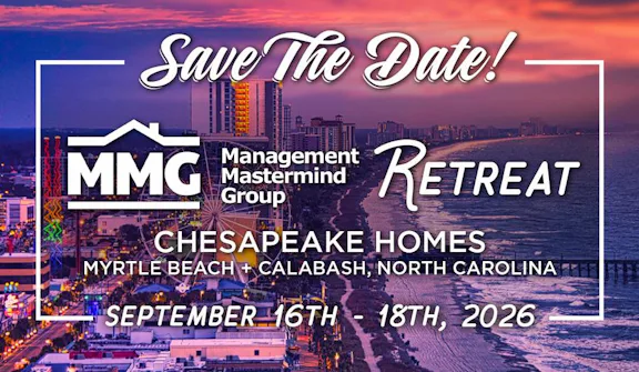 Save the Date for the 2026 MMG Retreat in Myrtle Beach Hosted by Chesapeake Homes