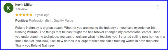 New Home Sales Plus Virtual Academy receives 5 Star Reviews