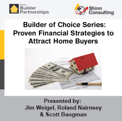 Attend the Builder of Choice: Proven Financial Strategies webinar on Friday December 1st, 2023